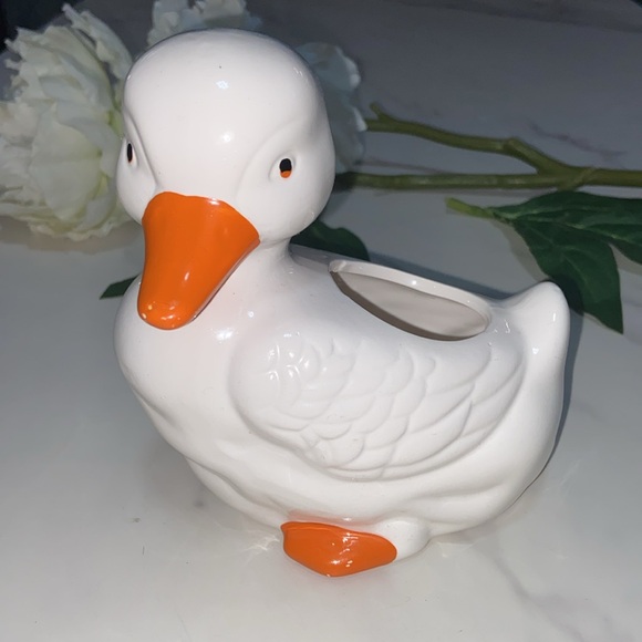Vintage Duck Goose Plant Planter Pot - Picture 3 of 17